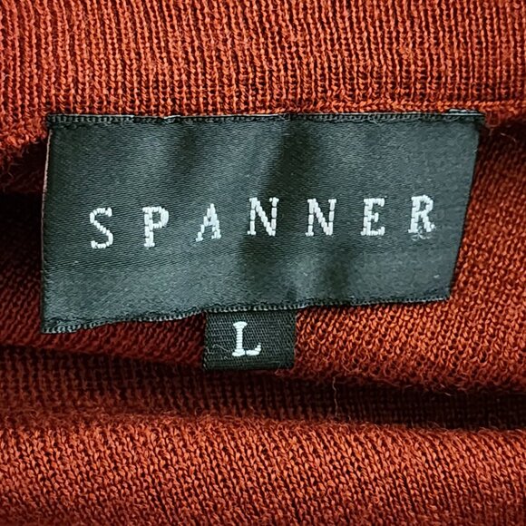 Spanner Burnt Sienna 50% Wool Knit Pull On Pencil Maxi Skirt - Picture 4 of 5